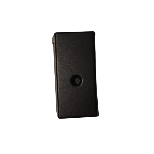 Black UTP universal transfer protocol box with round cable entry hole