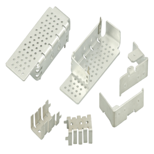 Aluminium perforated heatsinks in various shapes for electronics cooling