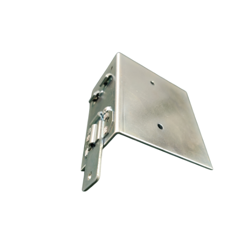 Customised din rail channel bracket for big power supply with mounting holes and hinged plate